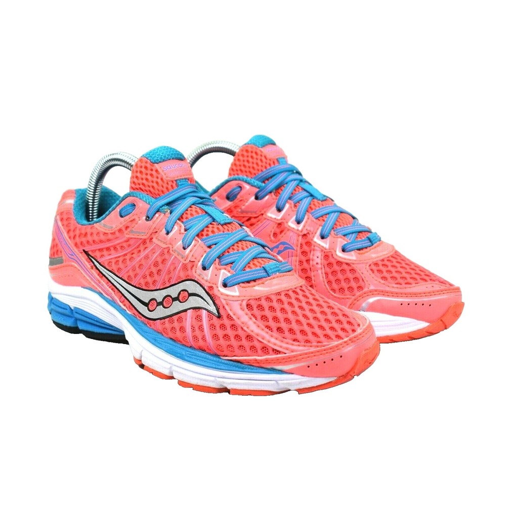 Saucony Jazz 17 Women's Blue Neon Pink‎ Athletic Walking Running Shoes Size 7.5